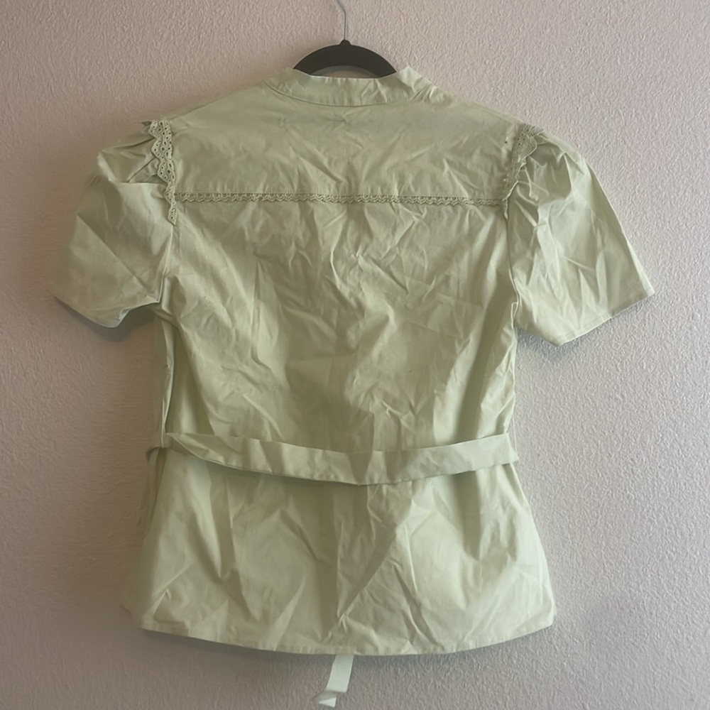 Cartolina Nantucket Light Pistachio Green Poplin … - image 3